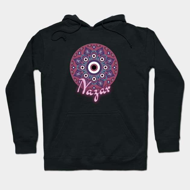 Mandala Nazar - Evil Eye Hoodie by Mazzlo Shop